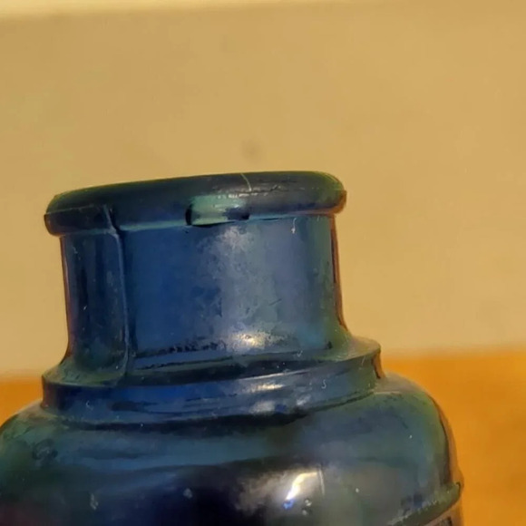 Cobalt  Blue Ink Well - Picture 2 of 6